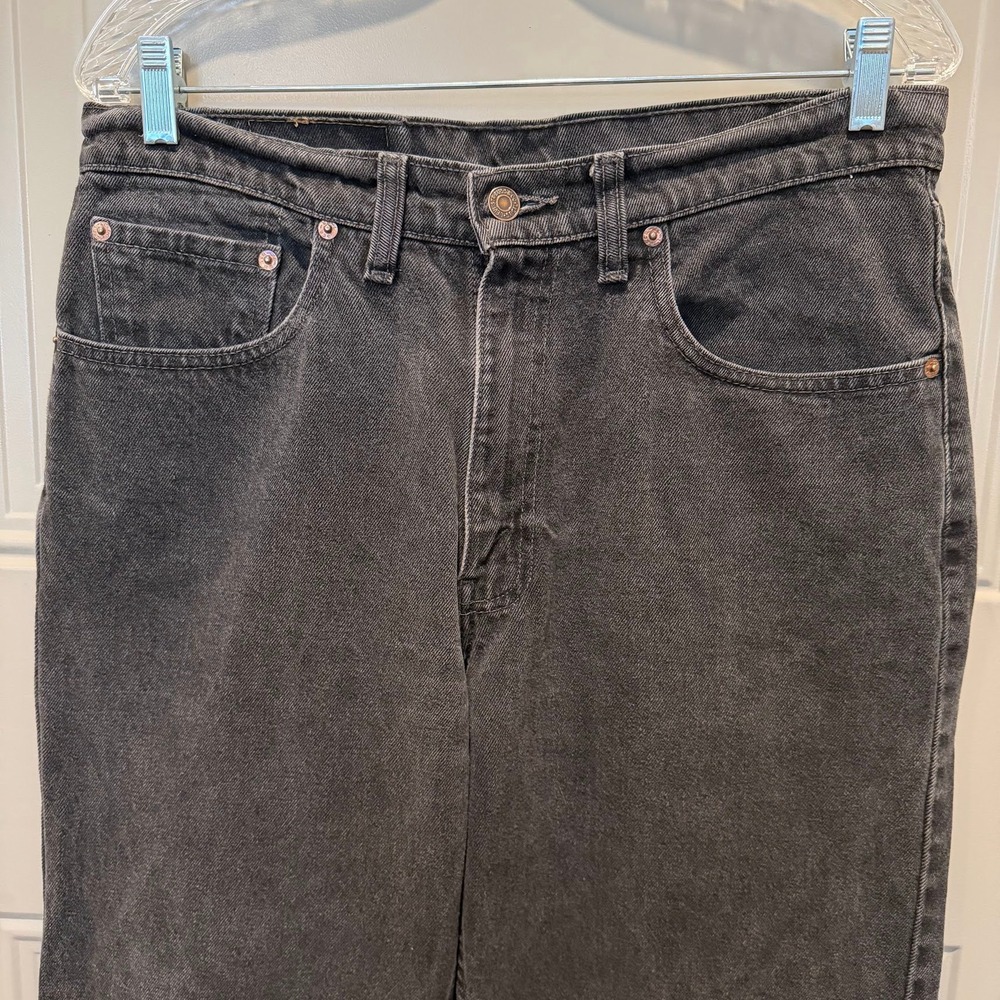 Vintage Levi's 550 Relaxed Fit Jeans Black Size 34x36 - Picture 3 of 7